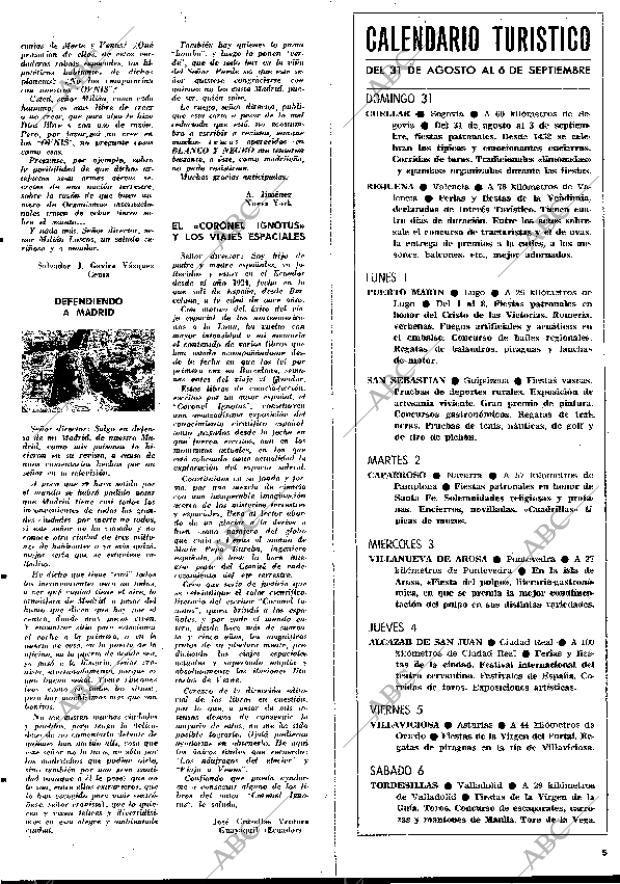 BLANCO Y NEGRO MADRID 23-08-1969 página 5