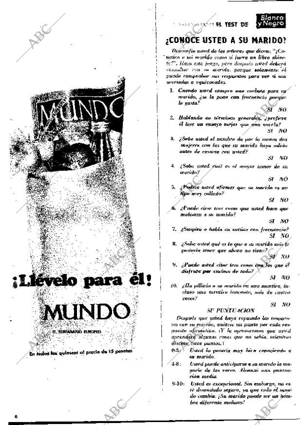 BLANCO Y NEGRO MADRID 23-08-1969 página 6