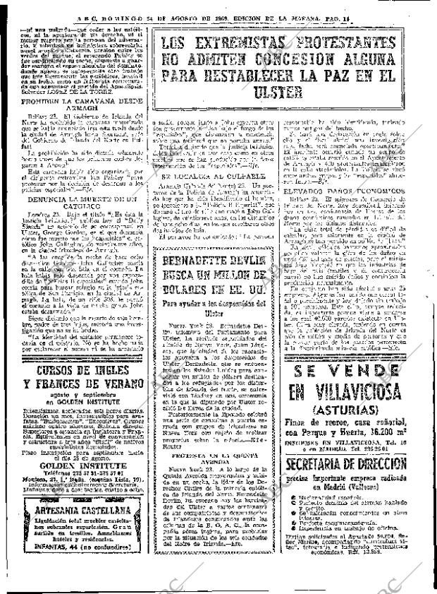 ABC MADRID 24-08-1969 página 14