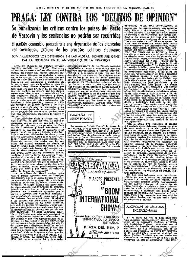 ABC MADRID 24-08-1969 página 15