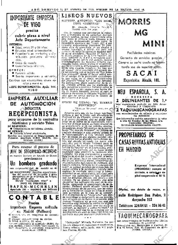 ABC MADRID 24-08-1969 página 38