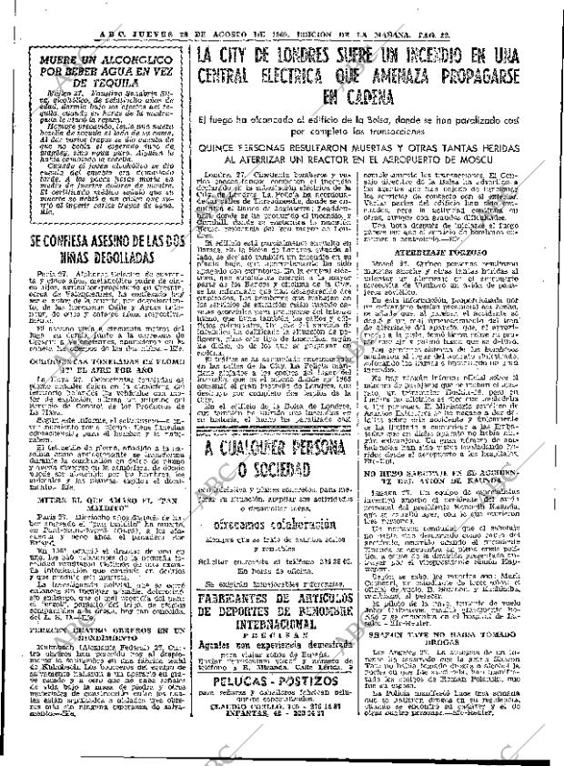 ABC MADRID 28-08-1969 página 22