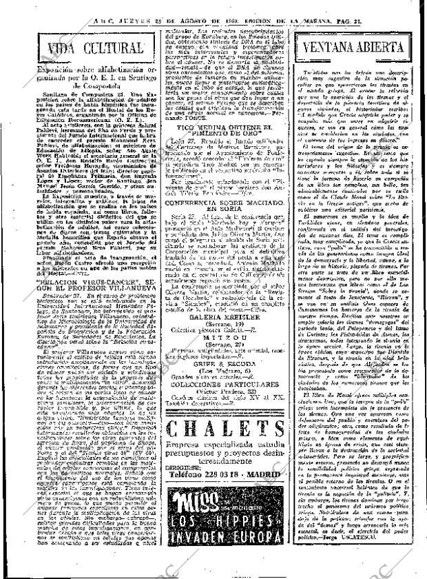 ABC MADRID 28-08-1969 página 37