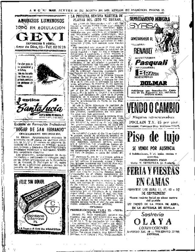 ABC SEVILLA 28-08-1969 página 42