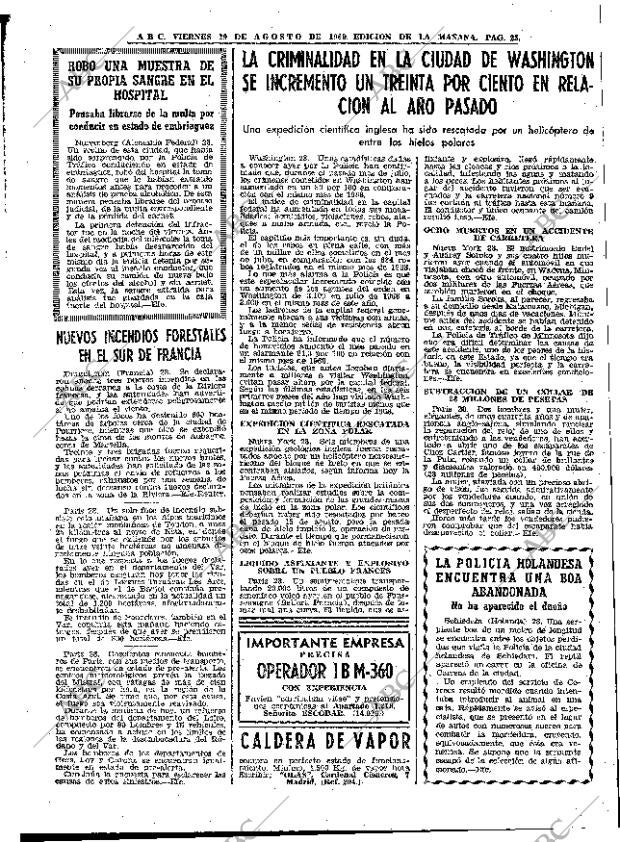 ABC MADRID 29-08-1969 página 25