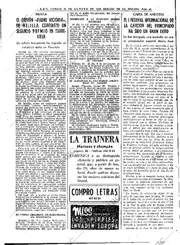 ABC MADRID 29-08-1969 página 47