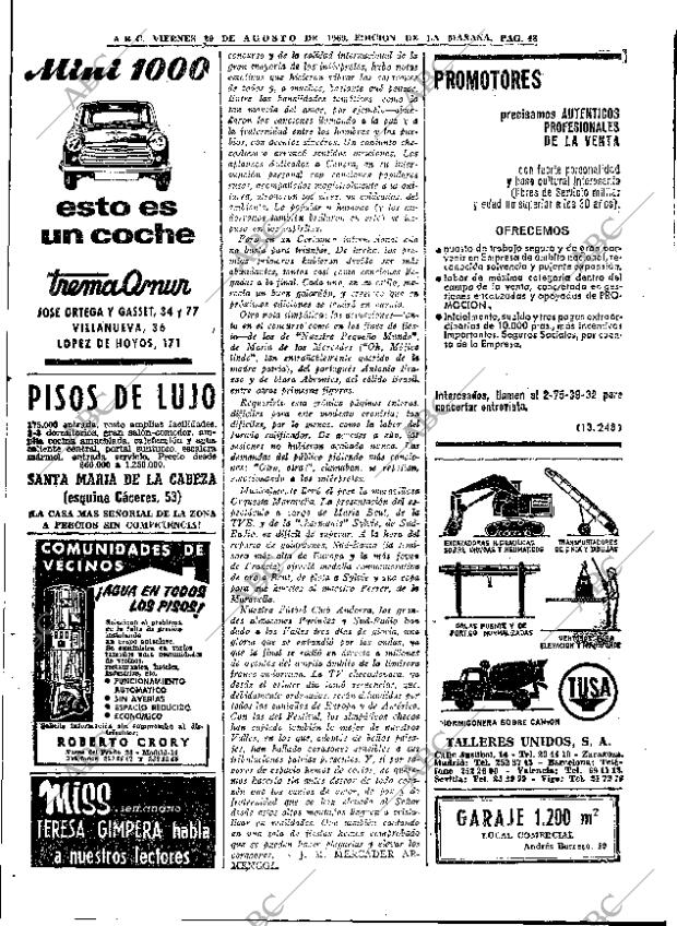 ABC MADRID 29-08-1969 página 48