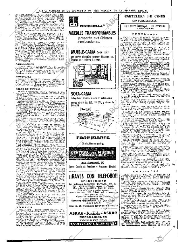 ABC MADRID 29-08-1969 página 51