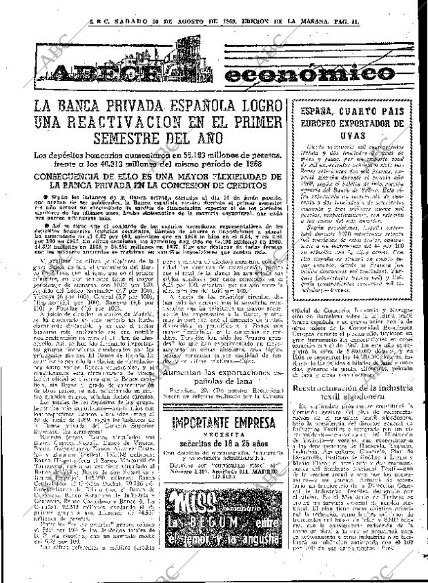 ABC MADRID 30-08-1969 página 41