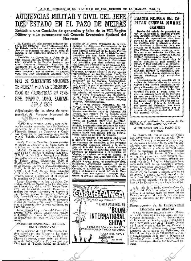 ABC MADRID 31-08-1969 página 15