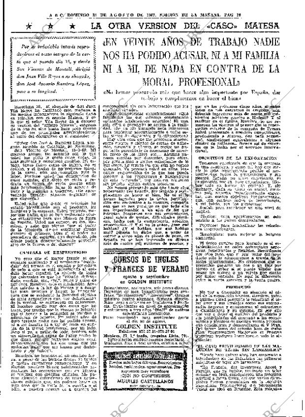 ABC MADRID 31-08-1969 página 16