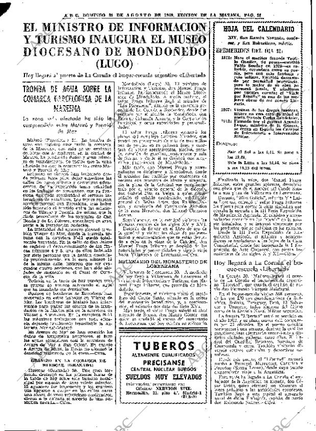 ABC MADRID 31-08-1969 página 31