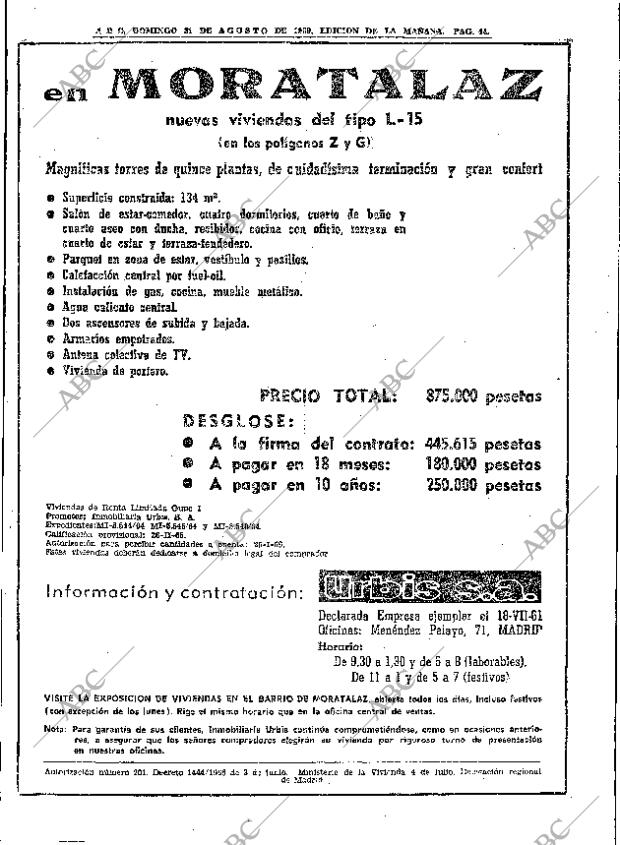 ABC MADRID 31-08-1969 página 44