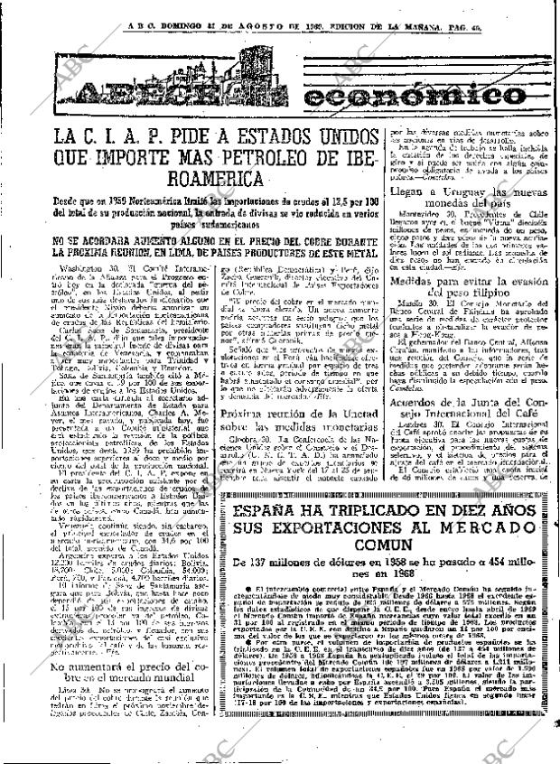 ABC MADRID 31-08-1969 página 45