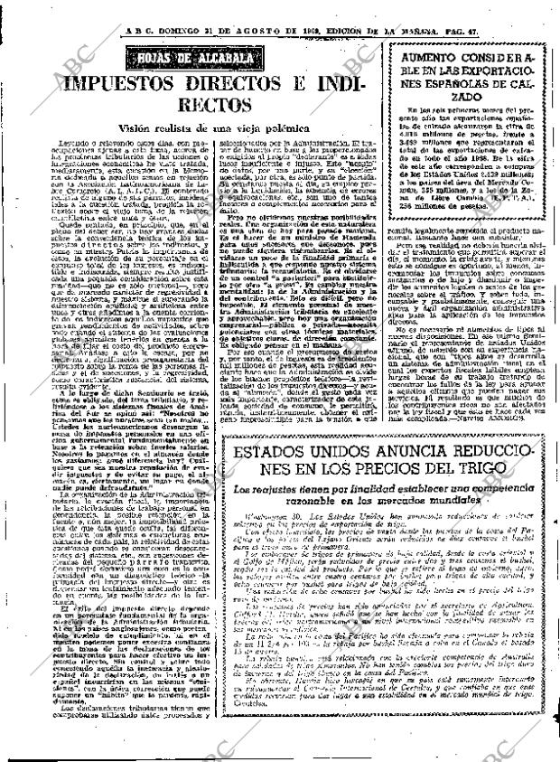 ABC MADRID 31-08-1969 página 47