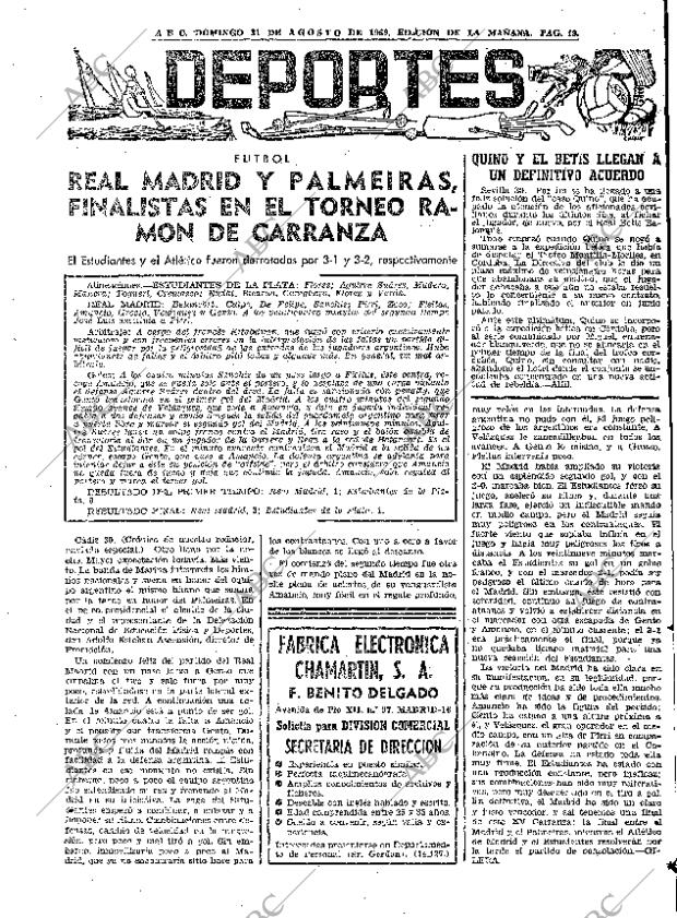 ABC MADRID 31-08-1969 página 49