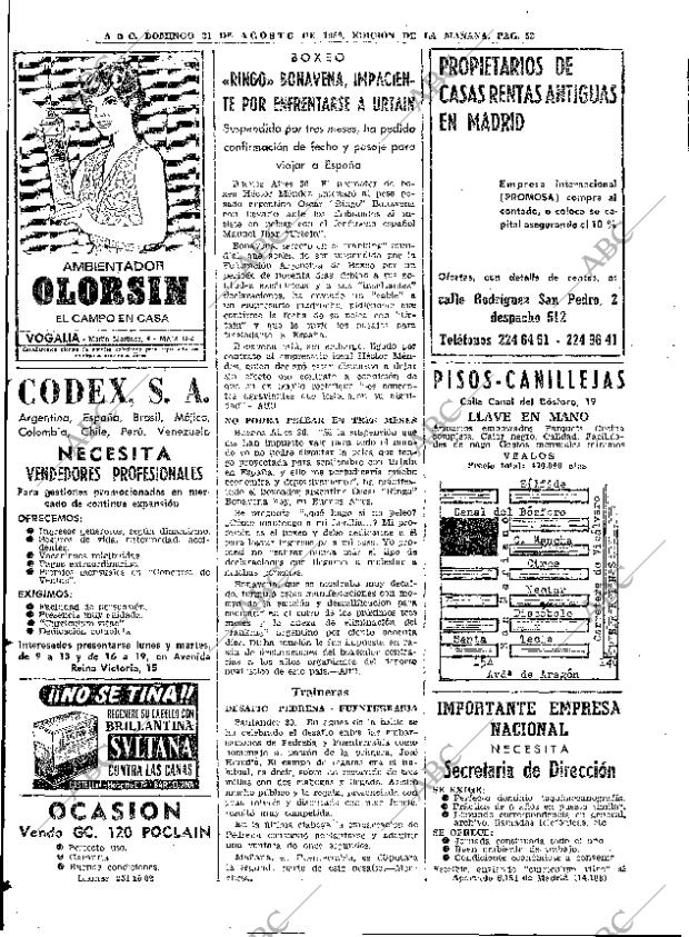 ABC MADRID 31-08-1969 página 52