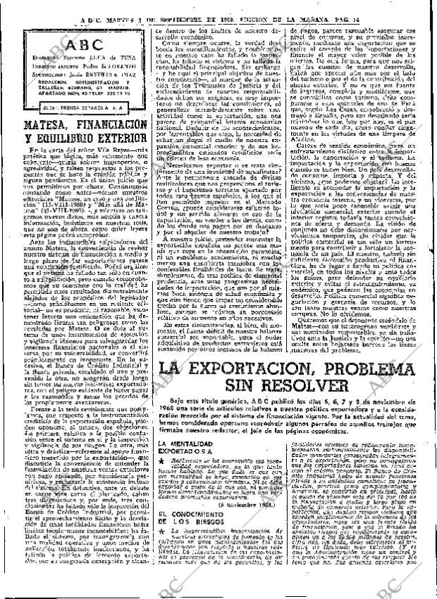 ABC MADRID 02-09-1969 página 14