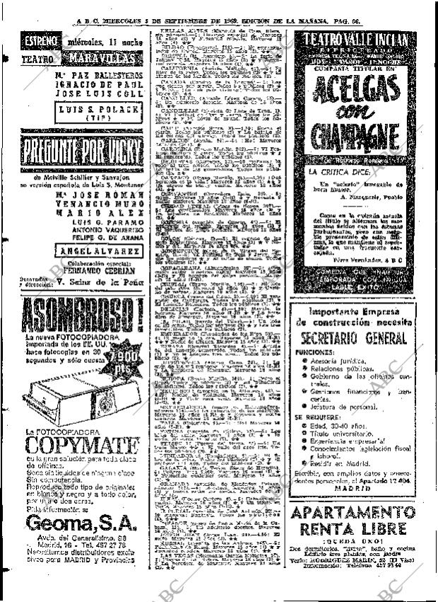 ABC MADRID 03-09-1969 página 66