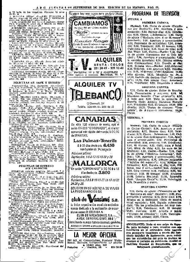 ABC MADRID 04-09-1969 página 67