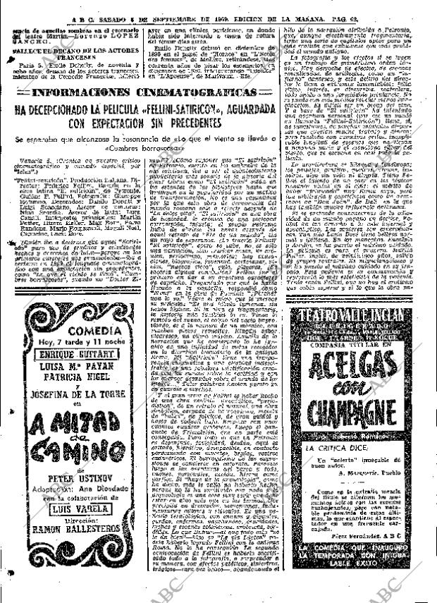 ABC MADRID 06-09-1969 página 62