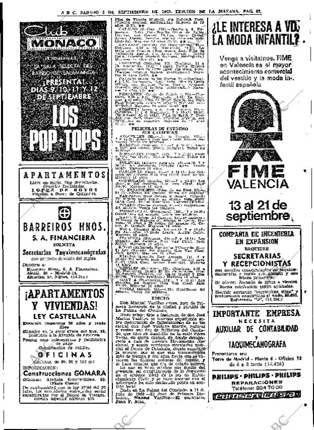 ABC MADRID 06-09-1969 página 67