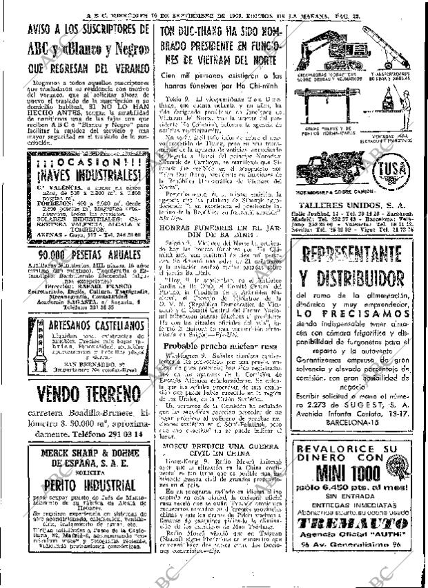 ABC MADRID 10-09-1969 página 22