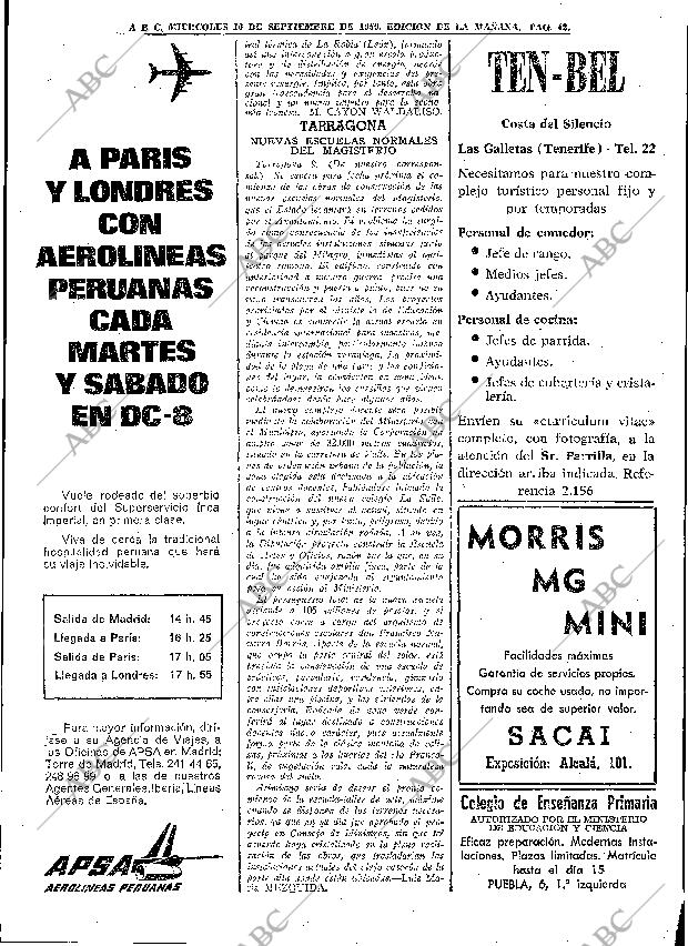 ABC MADRID 10-09-1969 página 42