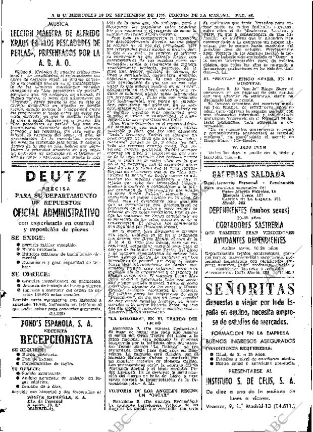 ABC MADRID 10-09-1969 página 66