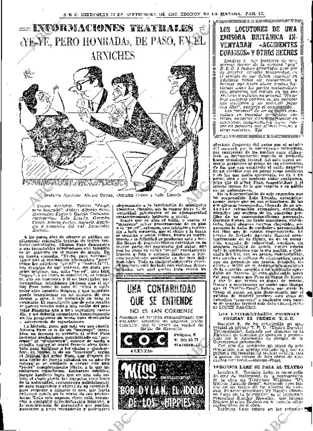 ABC MADRID 10-09-1969 página 67