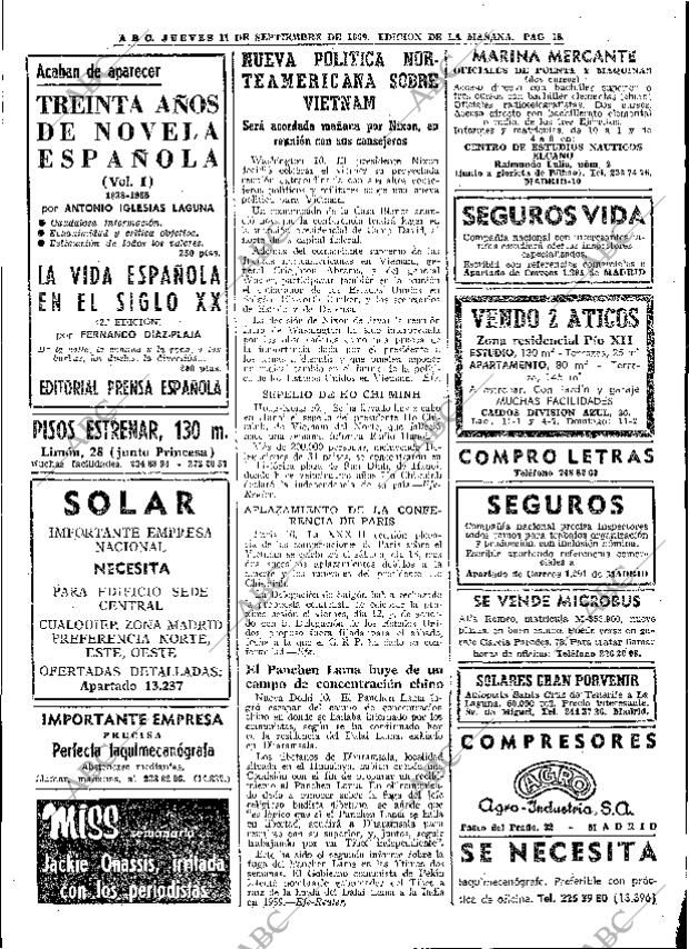 ABC MADRID 11-09-1969 página 18