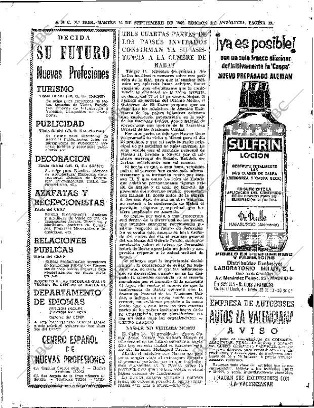 ABC SEVILLA 16-09-1969 página 18