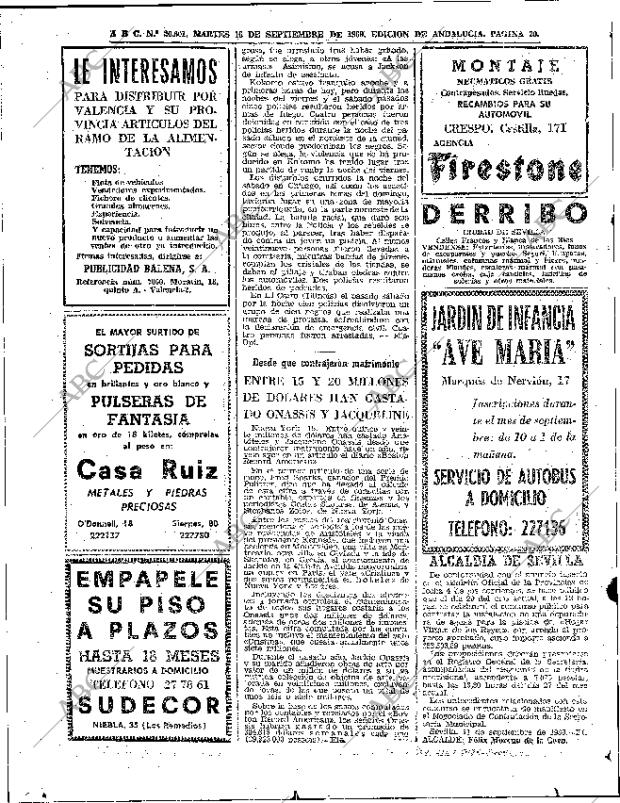ABC SEVILLA 16-09-1969 página 20