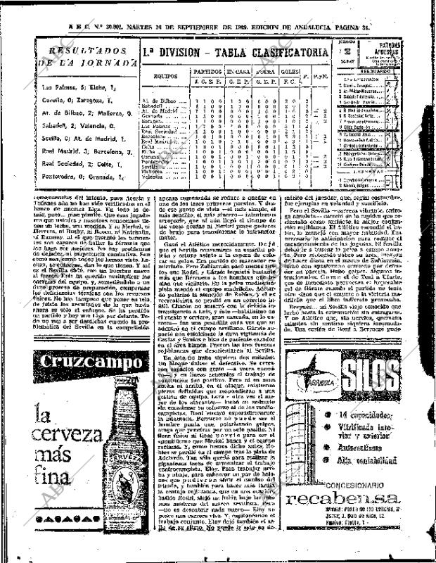 ABC SEVILLA 16-09-1969 página 38