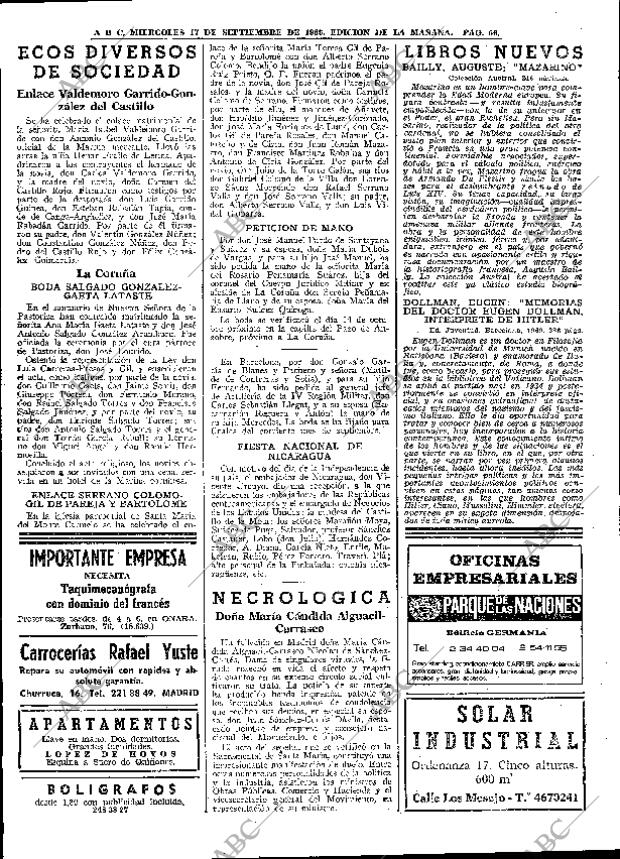 ABC MADRID 17-09-1969 página 56
