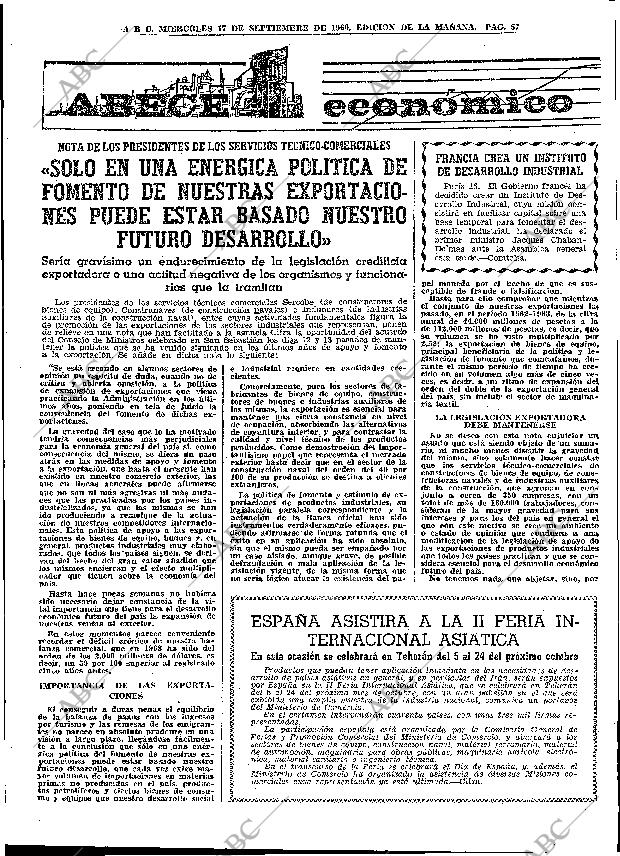 ABC MADRID 17-09-1969 página 57