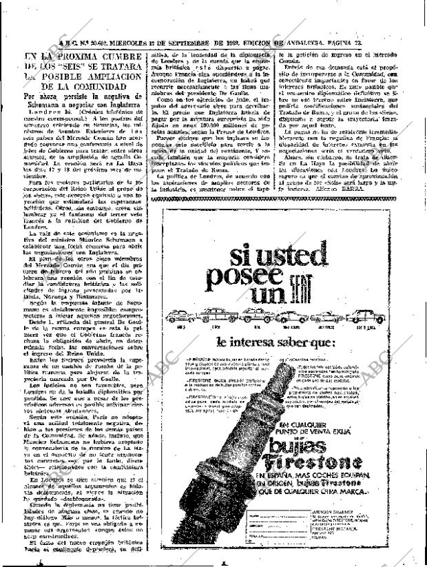 ABC SEVILLA 17-09-1969 página 23