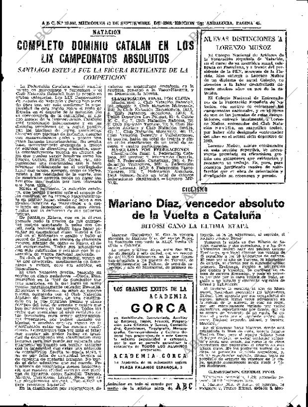 ABC SEVILLA 17-09-1969 página 45