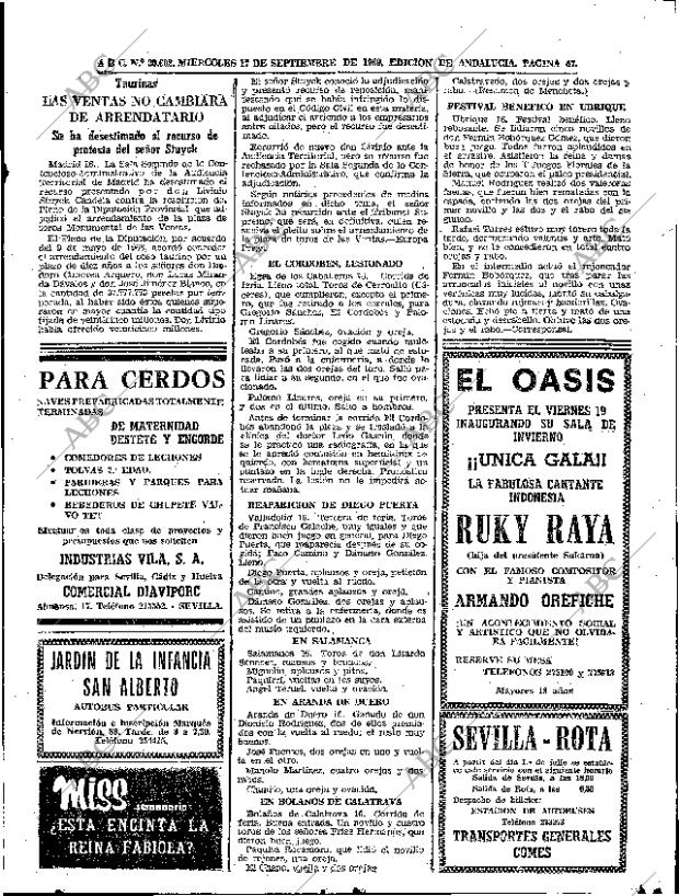 ABC SEVILLA 17-09-1969 página 47