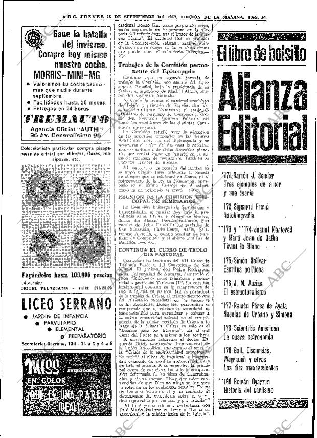 ABC MADRID 18-09-1969 página 30