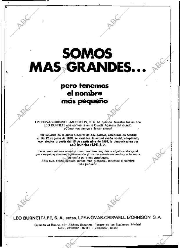 ABC MADRID 19-09-1969 página 16