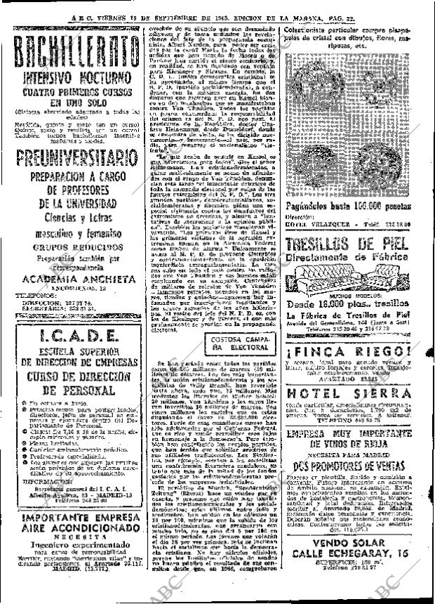 ABC MADRID 19-09-1969 página 22