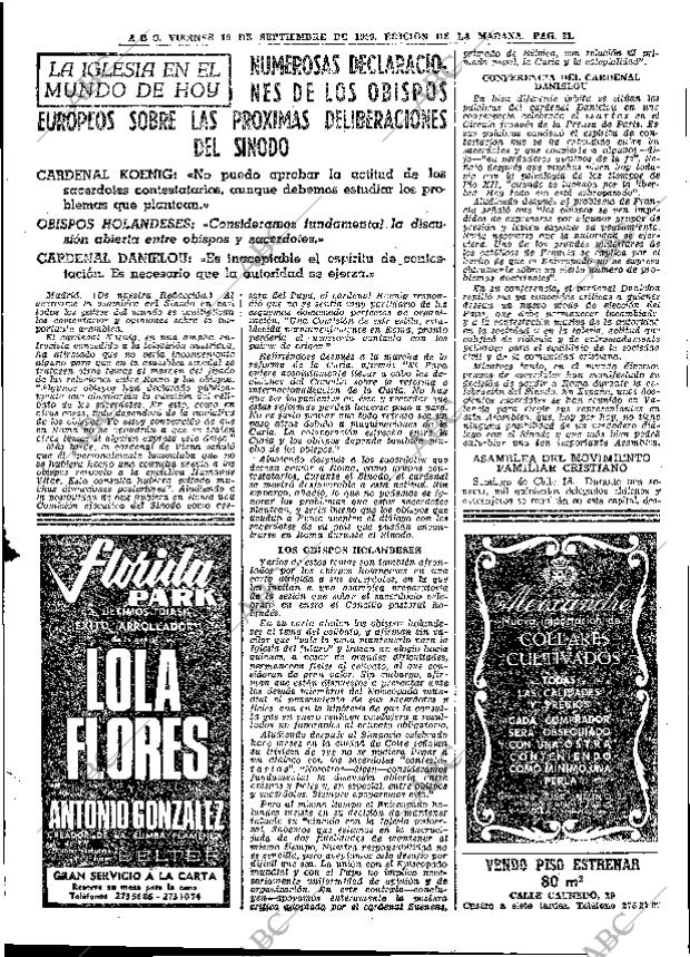 ABC MADRID 19-09-1969 página 31