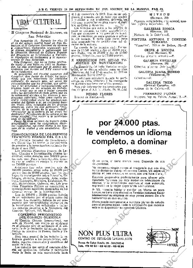 ABC MADRID 19-09-1969 página 49