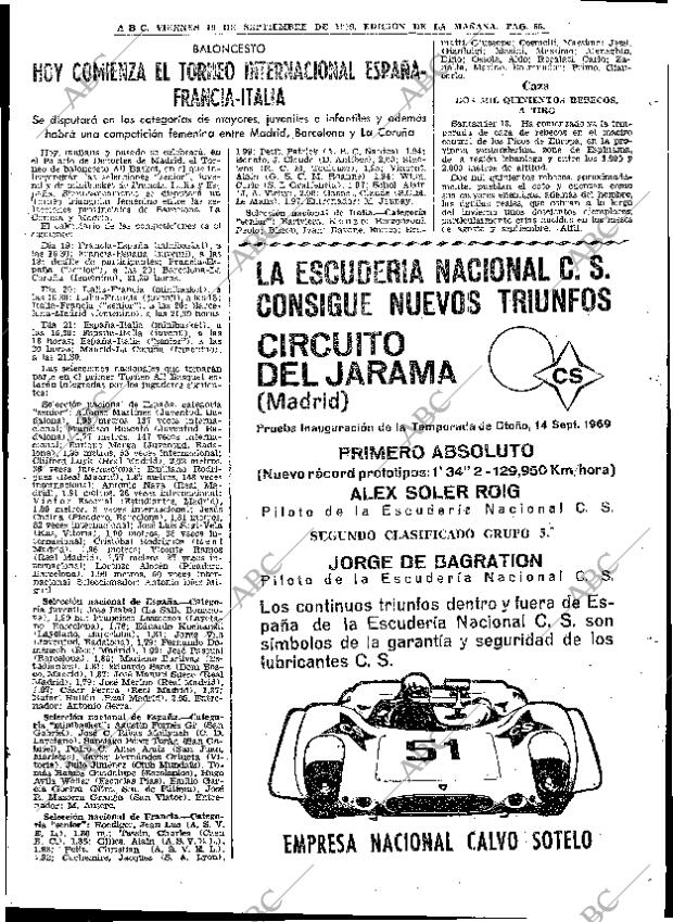 ABC MADRID 19-09-1969 página 65