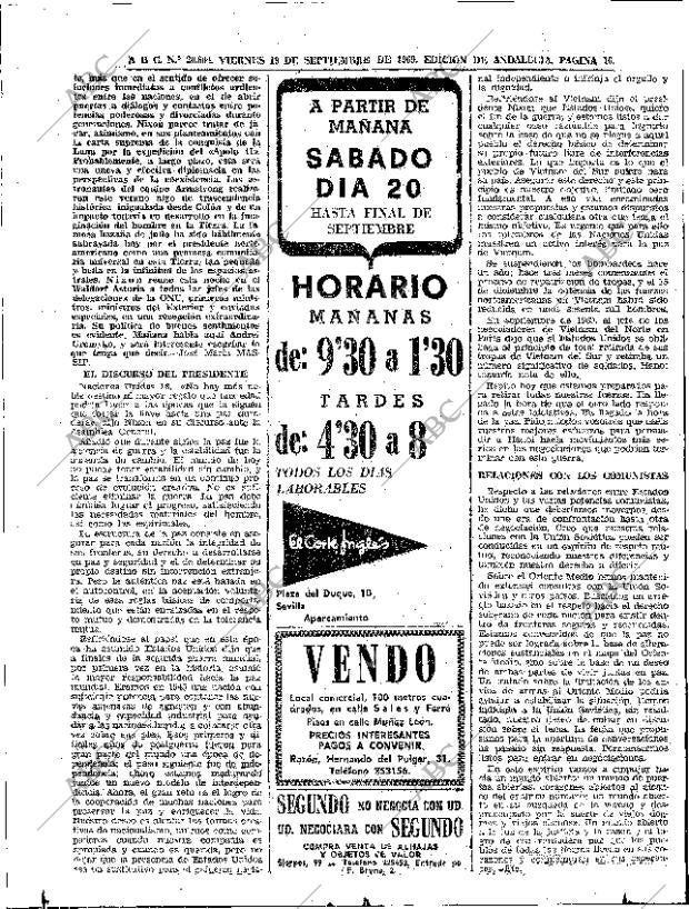 ABC SEVILLA 19-09-1969 página 16