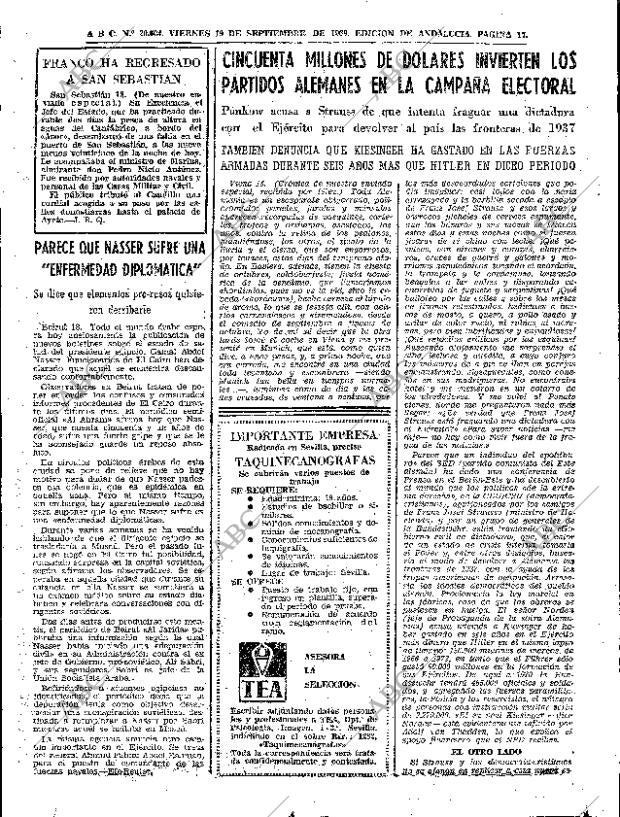 ABC SEVILLA 19-09-1969 página 17