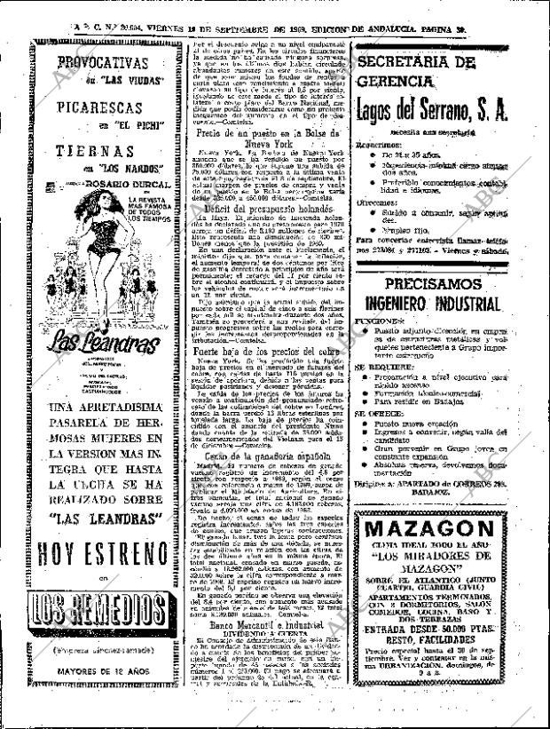 ABC SEVILLA 19-09-1969 página 30