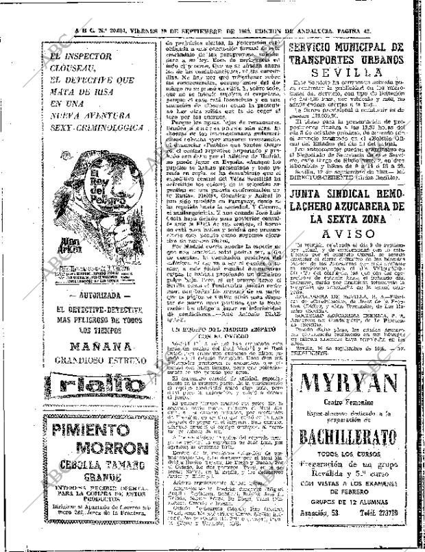 ABC SEVILLA 19-09-1969 página 42