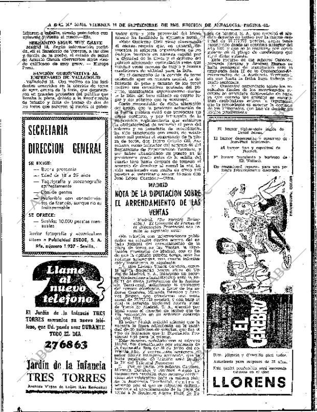 ABC SEVILLA 19-09-1969 página 52